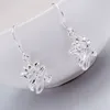 Hoop Earrings Silver Plated 2023 Fashion Jewelry For Women Floriated Graceful Petaline /cfgakwna Dwoamnva LQ-E110