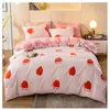 Bedding Sets Warm Winter Cotton&flannel Multifunction AB Both Sides Flowers Tree Duvet Cover 3/4pcs Set Twin King Super Size