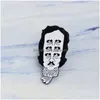 Pin Spille Edgar Allan Poe Emaille Pins Bloem Grappig Figuur Broche Regalo Schrijver Pittogramma Distintivo Denim Jeans Revers Pin Kledin Dhyyb