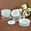 5 10 15 20 30 50 G ML Vazio Transparente Upscale Recarregável Acrílico Maquiagem Cosmética Creme Facial Loção Jarra Pot Garrafa Recipiente com forros Pnklp