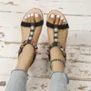 Sandalet bohem tarzı takozlar sandalet kadın yaz kama topuklu platform sandaletler artı 43 Roma gündelik yürüyüş ayakkabıları 230717