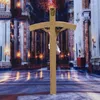 ペンダントネックレスディヤロカトリックキリストがinriクロス十字架に釘付けにされましたイエスウォール樹脂クリスチャンホームハンギング装飾コレクション