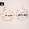 Bracelets de cheville mode amour étoile perlée pendentif pieds chaîne pour femmes Simple géométrique alliage perle pierre Double couche cheville 23831