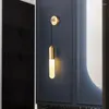 Lampada da parete SAMAN Contemporanea in ottone LED Oro Rame Sconce Illuminazione Semplice arredamento creativo per il soggiorno del letto di casa