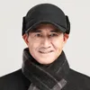 Ball Caps Autumn And Winter Baseball Hat Men's Middle-aged Elderly Cotton Warm Grandpa With Ear Flap For Old Men