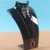 Three Colors 20 13 5 7 5CM Mannequin Necklace Jewelry Pendant Display Stand Holder Show Decorate Jewelry Display Shelf2111
