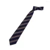 Bow Ties Fashion For Men Women 1200-stift 8cm 3.15 '' Business Wedding Silk Tie Randig mönster svartblå röd klassisk slips