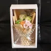 Decorative Flowers Creative Rose Soap Flower Design Valentine's Day Gift Preserved Bouquet Box Wedding Party Decor