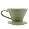 Filtres à café Céramique Hand Brew Filter Cup Conical Dripper Kit Appareil ménager Verser sur le support B