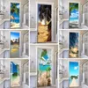 Adesivi murali Tenda Fuori Mare Porta Spiaggia Adesivo Murale Decorazione Carta da parati Poster Room Decor Estetico Bagno deursticker 230717