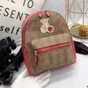 Hot designer tas Hoge kwaliteit rugzak ontwerpers vrouw rugzak Vintage bedrukt canvas lederen klassieke schooltas rugzak met grote capaciteit 230813