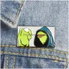 Pins Broches Kermit The Frog Esmalte Pins Muppet Show Broche Saco Roupas Lapel Pin Button Distintivo Desenhos Animados Jóias Presente Para Amigos Ki Dhocq