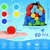 Palloncini per feste Palloncini d'acqua riutilizzabili 60PCS Palle d'acqua per bambini Giocattolo all'aperto per giochi d'acqua in piscina 5 colori Pallone da spiaggia per bambini 230718