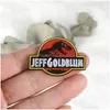 Stift broscher film Jurassic Emamel Pins Dinosaur Badges Custom Pastel Lapel Pin Denim Shirt Dark Punk Adventure Jewelry Gift Fans Dhevl