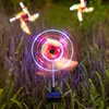 Dekoracje ogrodowe LED LED Solar Light Windmill Kolorowa lampa trawnika Wodoodporna ścieżka punktowa Lights Lights Decor 2307717