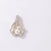 Dingle örhängen utsökt kammussla droppe för kvinnor elegant pärla sten guld silver färg legering metall bohemiska smycken 3921