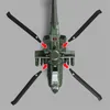 Modèle d'avion américain AH-64 Apache modèle d'hélicoptère en alliage général Simulation d'avion modèle de vol en métal son et lumière jouet pour enfant cadeau 230717