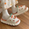 Cartoon Linen 146 Cotton Bunny Cute Women Summer Breathable Platform Slides Floor Mute Slippers Kawaii Flip Flops 230717 937