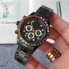 Líder mundial em relógios R olax mercado de quartzo nova marca arco-íris moda masculina coreana negócios lazer com caixa de presente ALJC