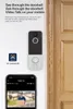 T8 Smart WiFi Video Doorbell Camera 140 graders vidvinkel 1080p Dörrklockkameror Ring Doorbell Wireless Security Intercom med Chime