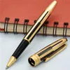 Hochwertige neue Schwarz -Gold -Streifen Roller Ball Stift Kugel Stifte Brunnen Stift Ganzes Geschenk 2682