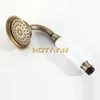 Retail wholesale solid copper antique brass handheld shower luxury batnroom Hand Shower Head YT5191 L230620