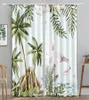 Gordijn Jungle Wildlife World Animal Window Voor Slaapkamer Woonkamer Panelen Wild Safari 3D Print Grommet Behandelingen