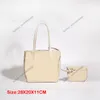 Sac de designer de qualité 3A Sac fourre-tout à bandoulière Toile luxueuse Sacs en cuir véritable PM Cross Body Sac à main Femme Totes Sacs à main Crossbody Shopping 2pcs Portefeuille Sacs à main