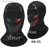 Cycling Caps Masks Outdoor Sunscreen Balaclava Venom Skull Riding Scarf Novelty Full Face Mask Multifunction Bandana Ski Masks MTB Bicycle Headgear T230719