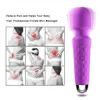 لعبة جيب الجنس لعبة الجنس للمرأة المحمولة AV Wand 20 أوضاع الاهتزاز MINI MASSAGER إعادة شحنها قابلة للإعادة المائية لعبة الكبار