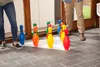 Спортивный многоцветный пластиковый набор булавок для боулинга