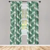Curtain Tropical Exotic Banana Forest Palm Tree Leaves Watercolor Design Curtains For Living Room Bedroom Window Drapes 2 Panel Set
