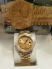 Com caixa original Relógios de moda de luxo de alta qualidade Qualidade superior 18k ouro amarelo Diamond Dial Bezel 18038 Relógio masculino automático 2023