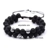 Strand Brand Mens Lava Rock Bracelet 8mm Tiger Eye Perle Pour Hommes Pierre Naturelle Yoga Huile Essentielle Bracelets Gif