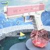 Sand Play Water Fun Glock Gun Toy Portable Automatic Spray Electric Burst Childrens Outdoor Warfare 230718