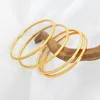 Charmarmband Burning Sand Simple Style Nisch Design Titanium Steel Gold-Plated Fadeless Ring Armband Extremt Thin Thread Plain Plain Plain