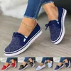 Jurk Schoenen Vrouwen Canvas Schoenen Casual Platform Sneakers Lace-up Slip Op Platte Schoenen Comfortabele Lichtgewicht Tennisschoenen Grote maten L230717