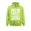 Sweats à capuche pour hommes Mens Mud Sweat And Beers Funny ATV Quad Bike Wheeler Hoodie Moto Biker Hommes Personnalisé Hoods Sweats à la mode