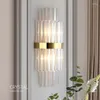 Wall Lamp Crystal LED Modern Light Luxury Gold Bedside Sconces Indoor Lighting Home Decor Living Room Bedroom Stairs