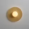 Lampada da parete Lampadario nordico Camera da letto Soggiorno Sconce Semplice e moderno Rotondo Nero Bianco Illuminazione a LED Corridoio Corridoio Soffitto