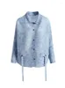 Women's Jackets Autumn Top 2023 Shirt Mother's Dress Fashionable Age Reducing Pleated Large Denim Short Coat