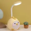 Table Lamps Cartoon Charging Eye Night Light Bedroom Dormitory Folding Reading Desk Puppy Led Space Pong