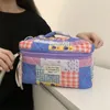 Cosmetic Bags Cases Portable Ladies Cosmetic Bag with Handle Large Capacity Lipsticks Makeup Brush Storage Bag Lovely Zippered Travel Toiletry Bag 230717