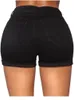 Shorts pour femmes été blanc Denim 2023 femmes mode Double bouton taille haute noir Jean femme Sexy maigre butin pantalon court 230718