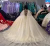 Vestidos de quinceanera luxuosos e brilhantes com capa de champanhe ouro borboleta renda vestidos de 15 anos vestido de aniversário