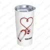 Pots de café personnalisation stéthoscope 2023 médecins cadeau drôle et Unique en acier inoxydable tasse jus vaisselle à boire