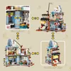 Blocks 789pcs City Mini Street View Model Building Blocks Fishery Shop Night Market Scene Figure Bricks TOY FOR CHILD GIFT R230718