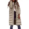 Trench-Coats Femme Mode Femme Manteau Anti-boulochage Poches mi-longues Hiver Long Down Puffer Jacket Coldproof