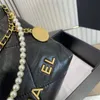 Fashion style Shoulders bag Trash Bag designers Totes woman Luxury 22 handbags Pearl Chain Cross body bags Evening Bags clutch totes hobo purses wallet wholesale
