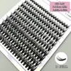 Falska ögonfransar Mikiwi 200st 40d 916mm Mix D Curl Cluster Enskilda fransar Extensions Natural Soft DIY Eyelash Extension 230617